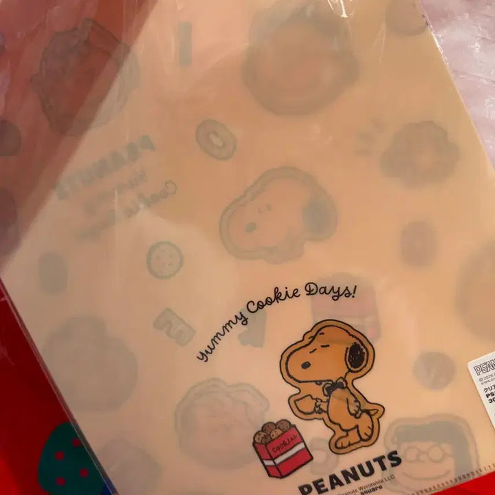 [BUNJANG] Snoopy Cookie Art A4 File Folder / 스누피 쿠키 그림 A4파일 문구 다꾸 소품 굿즈