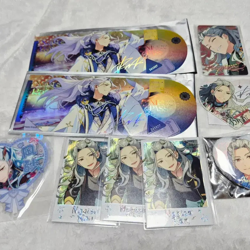 [BUNJANG] Ensemble Stars Nagisa Ran 3rd Anniversary Badge Merchandise Bundle Set (Sealed) / (미개봉) 앙스타 란 나기사 굿즈 일괄 급처