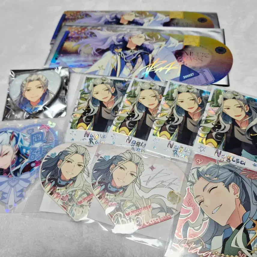 [BUNJANG] Ensemble Stars Nagisa Ran 3rd Anniversary Badge Merchandise Bundle Set (Sealed) / (미개봉) 앙스타 란 나기사 굿즈 일괄 급처