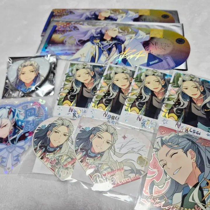 [BUNJANG] Ensemble Stars Nagisa Ran 3rd Anniversary Badge Merchandise Bundle Set (Sealed) / (미개봉) 앙스타 란 나기사 굿즈 일괄 급처