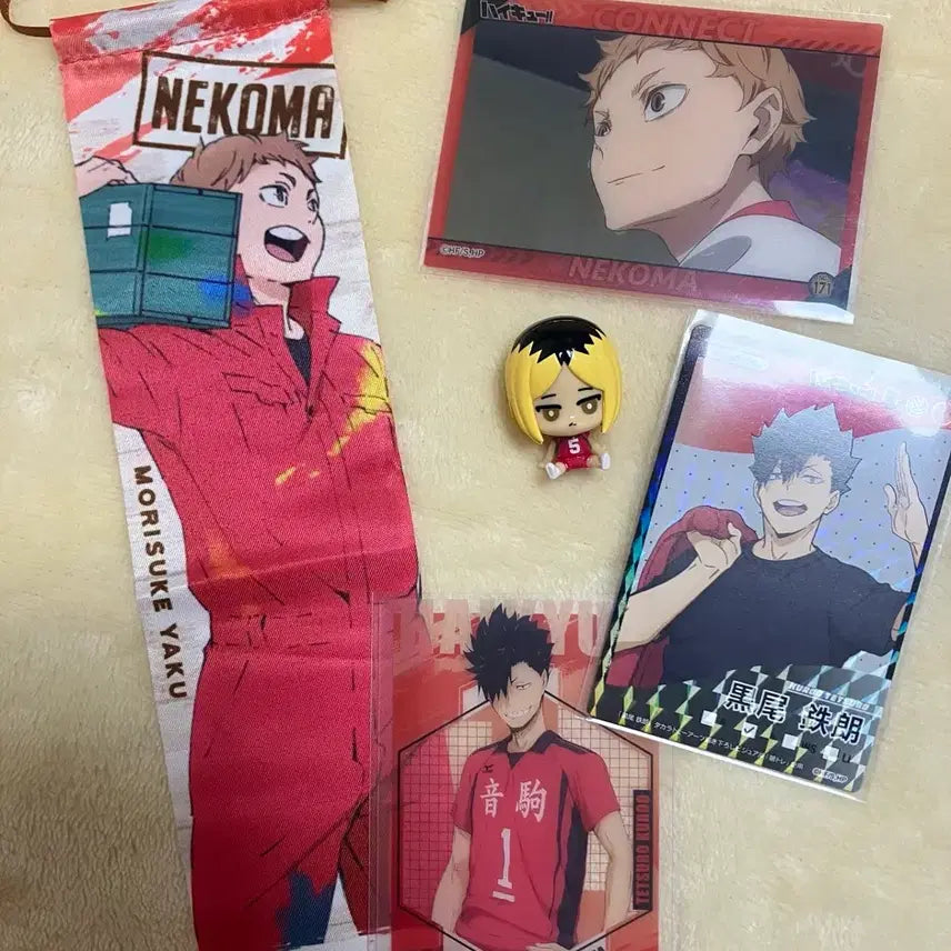 [BUNJANG] Nekoma Kuroo Kenma Yaku Bath Bomb Figure Card Paint Garland Bundle Set / 일괄) 네코마 쿠로오 켄마 야쿠 배쓰밤피규어 카드 페인트가랜드