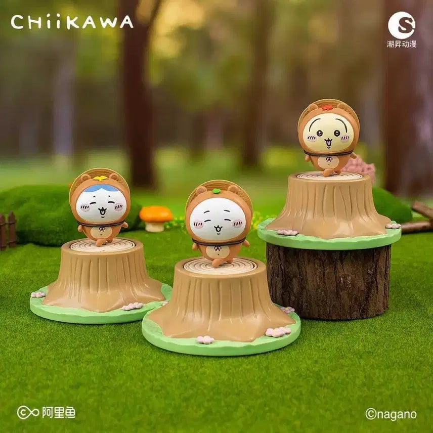 [BUNJANG] Chiikawa Forest Raccoon Stamp Figure / 치이카와 숲속 너구리 스탬프 피규어