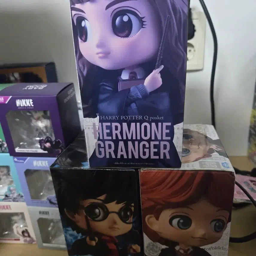 [BUNJANG] Q posket Harry Potter Hermione Granger, Harry Potter, Ron Weasley Bundle Set Figures / 해리포터 큐포스켓 피규어 일괄 (헤르미온느, 해리, 론)