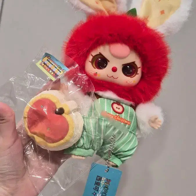 [BUNJANG] Babys_3 Apple Plush + Silicoco Apple Squishy Set / 세트) 베이비쓰리 사과인형+ 실리코코 사과말랑이