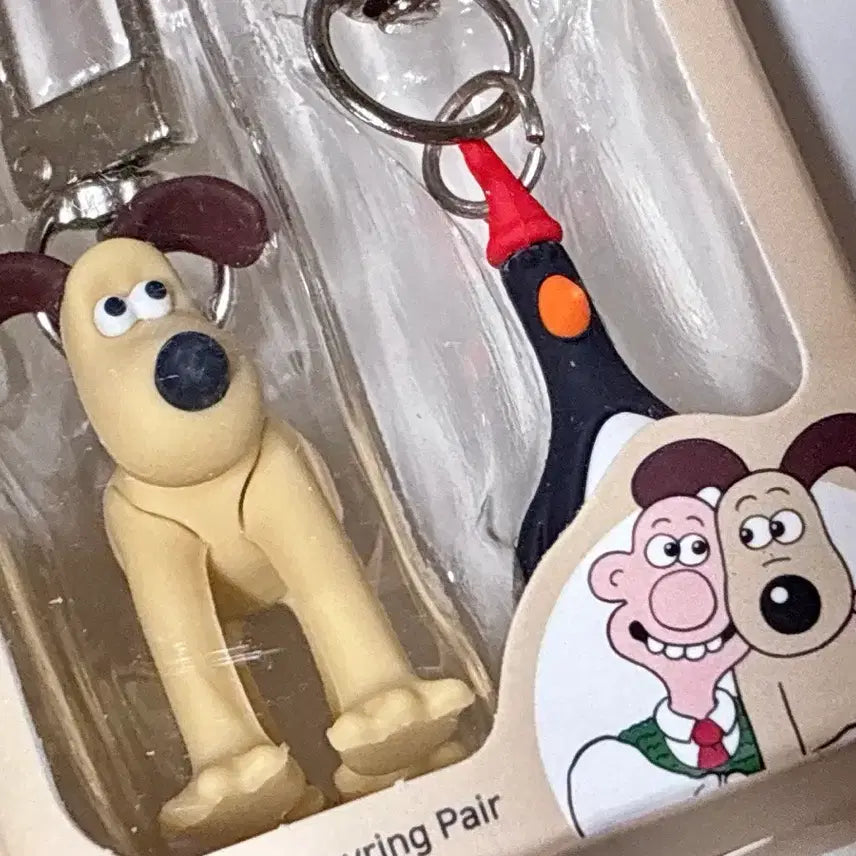 [BUNJANG] Wallace &amp; Gromit Mini Keyring Set / 월레스와 그로밋 미니 키링세트