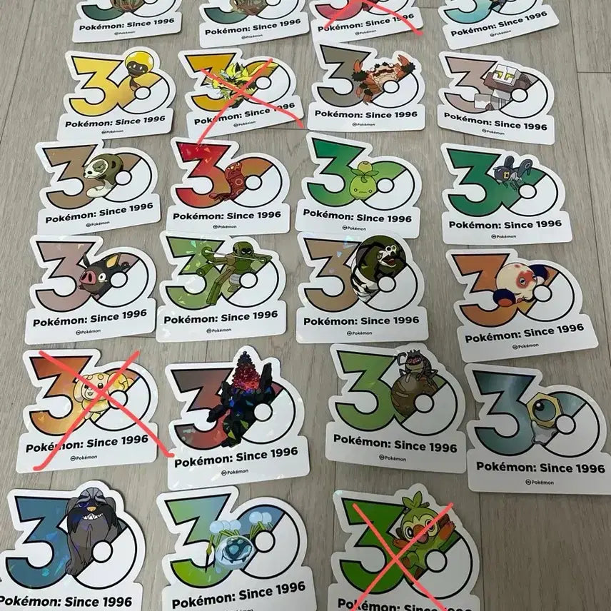 [BUNJANG] Pokemon 30th Anniversary Logo Sticker / 포켓몬스터 30주년 로고 스티커