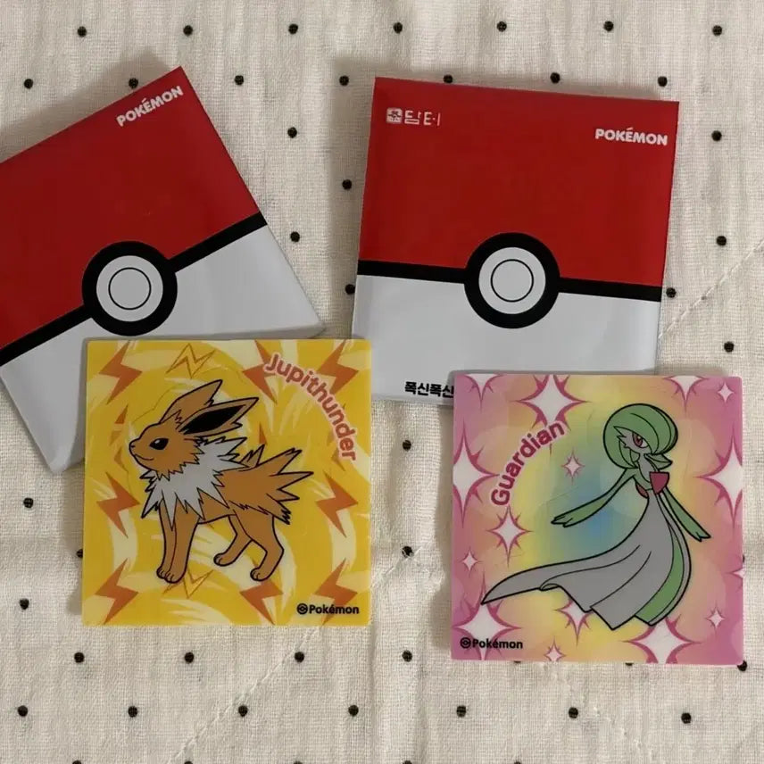 [BUNJANG] Damter Kombucha Pokemon Guardian Jupit Thunder Bundle Set / 담터 콤부차 폭신씰 포켓몬 가디안 쥬피썬더 일괄