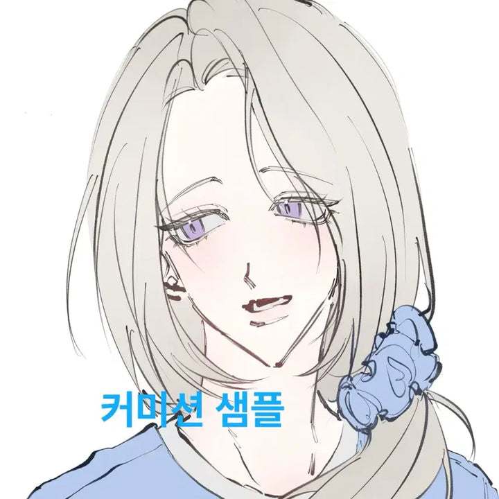 [BUNJANG] Custom Bust Art Commission - Simple Color Style / 급전!!) 두상 낙퀄 단색 그림 커미션
