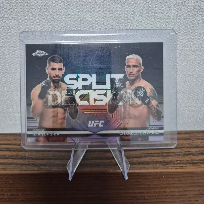 [BUNJANG] UFC Card Ilia Topuria Charles Oliveira Split Decision Topps Chrome Limited 10 / UFC 카드 일리아 토푸리아 찰스 올리베이라 스플릿 디시젼 탑스 크롬 10한정