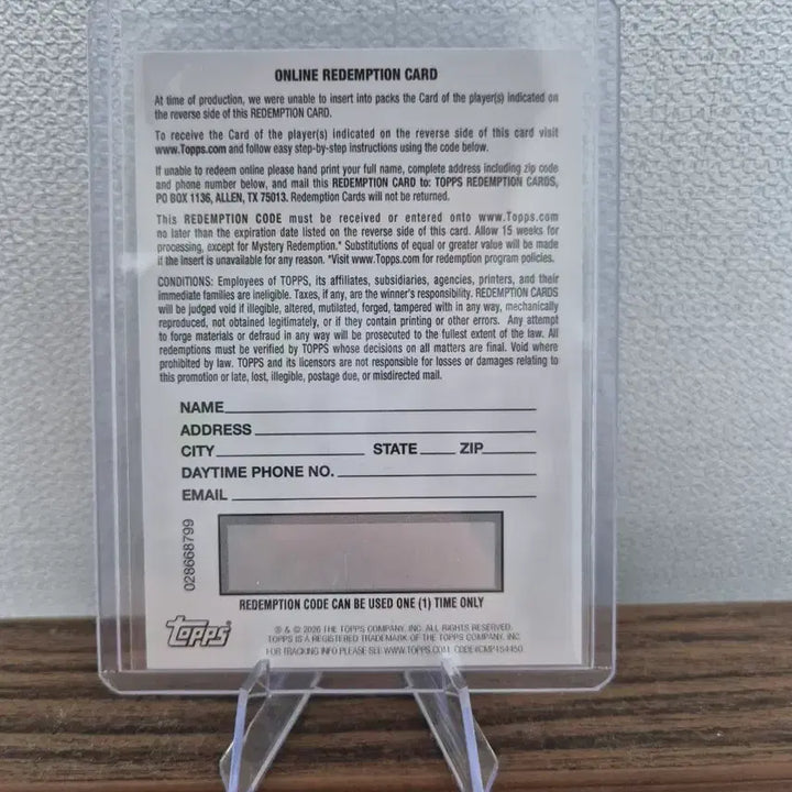 [BUNJANG] UFC Oban Elliott 5 Limited Tops Chrome Rookie Red Auto / UFC 오반 엘리엇 5한정 탑스 크롬 루키 레드 오토