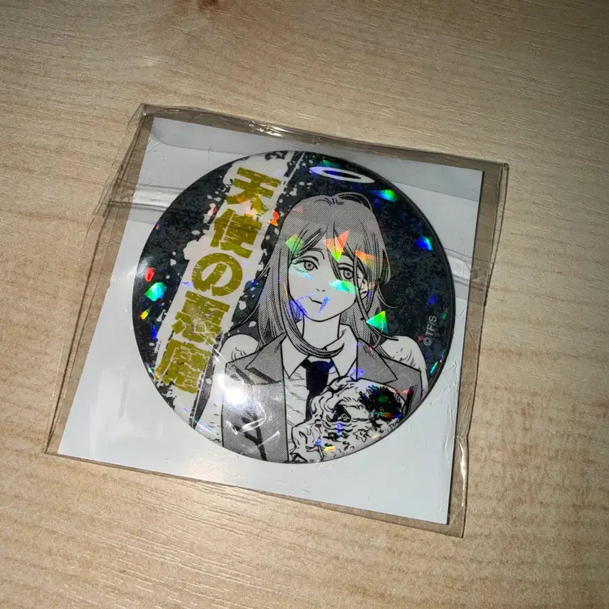 [BUNJANG] Chainsaw Man Angel Devil Holographic Badge / 천사의 악마 체인소맨 첸소 뱃지 캔뱃지 홀로그램 텐시