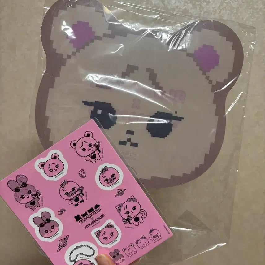 [BUNJANG] Blackpink Jennie Fan + Sticker Set / 블랙핑크 제니 부채 + 스티커