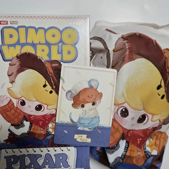 [BUNJANG] Pop Mart DIMOO Pixar Ratatouille Remy Keyring (Sealed) / [미개봉] 팝마트 디무 픽사 라따뚜이 레미 키링 Remy DIMOO