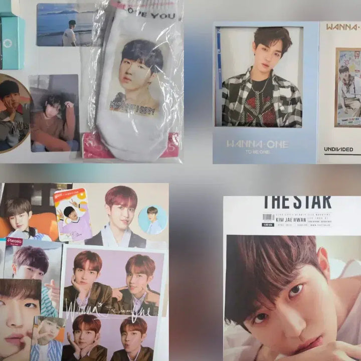 [BUNJANG] Wanna One Kim Jaehwan Summer Package Photobook &amp; Postcard Set + Photocard Set + The Star Magazine / 워너원 김재환 키노, 앨범+썸머패키지 화보 + 엽서, 포토카드 세트 +더스타매거진