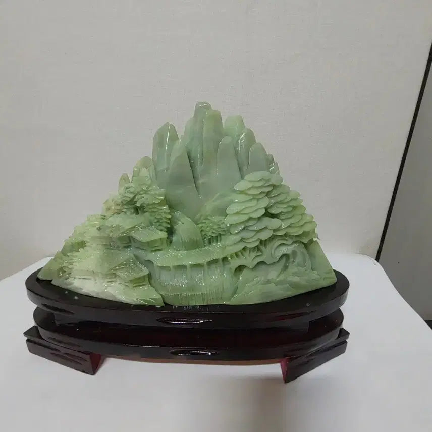 [BUNJANG] Jade Mountain Carving Ornament / 옥산수 산수 조각 장식품