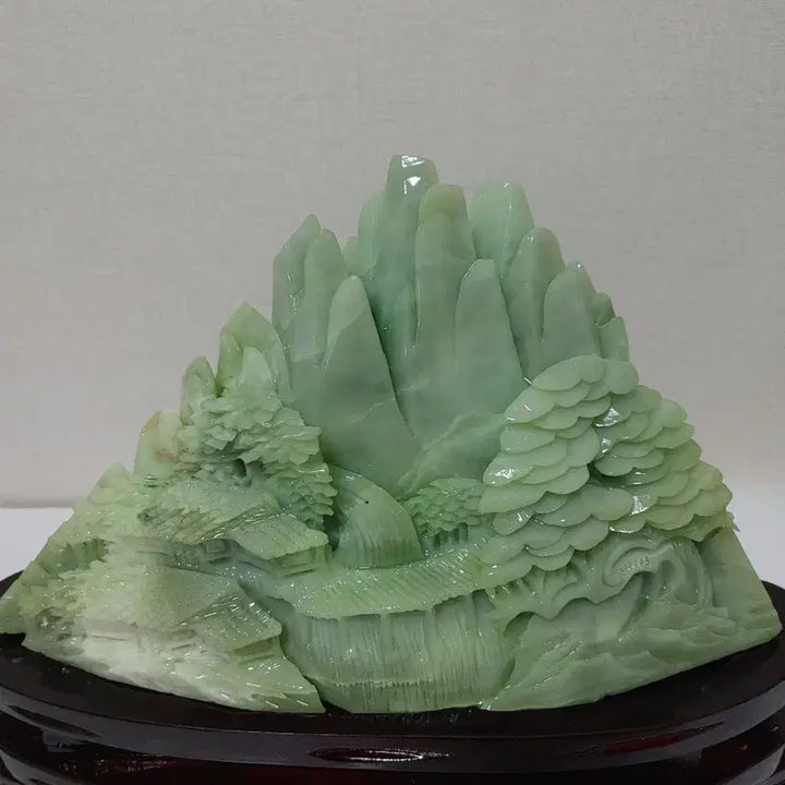 [BUNJANG] Jade Mountain Carving Ornament / 옥산수 산수 조각 장식품