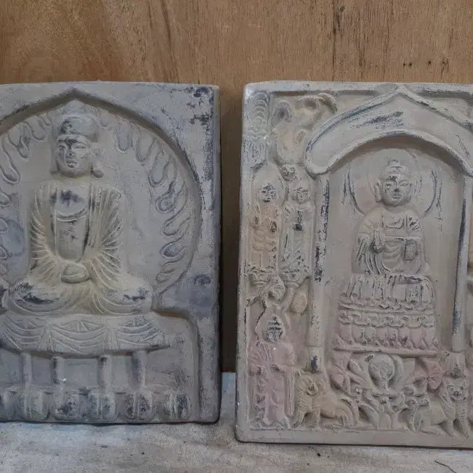 [BUNJANG] Ancient Buddhist Clay Tiles (Set of 2) / 옛날 부처님 토기 전돌 2점