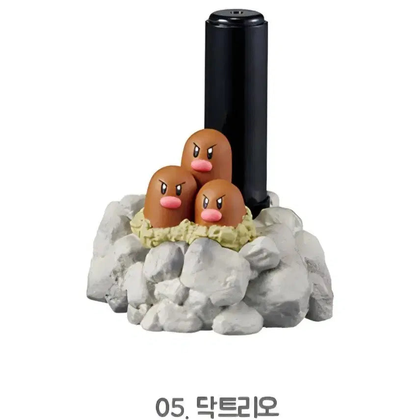 [BUNJANG] Pokemon Re-Ment Hide and Seek Diglett Desk Figure / 포켓몬 리멘트 데스크에서 숨바꼭질 닥트리오