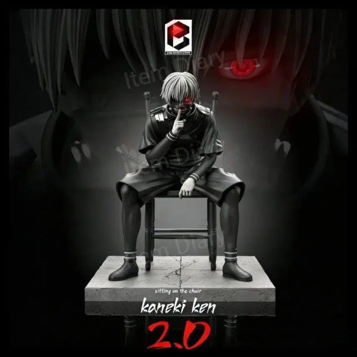 [BUNJANG] Tokyo Ghoul Ken Kaneki Black &amp; White Resin Figure / 도쿄구울 Black&amp;White 카네키켄  레진 피규어