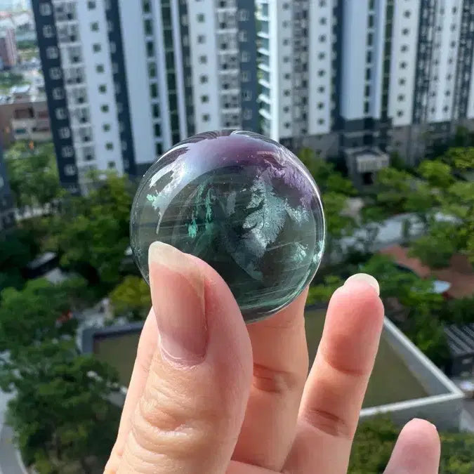 [BUNJANG] Natural Rainbow Fluorite Sphere / 레인보우 형석 구