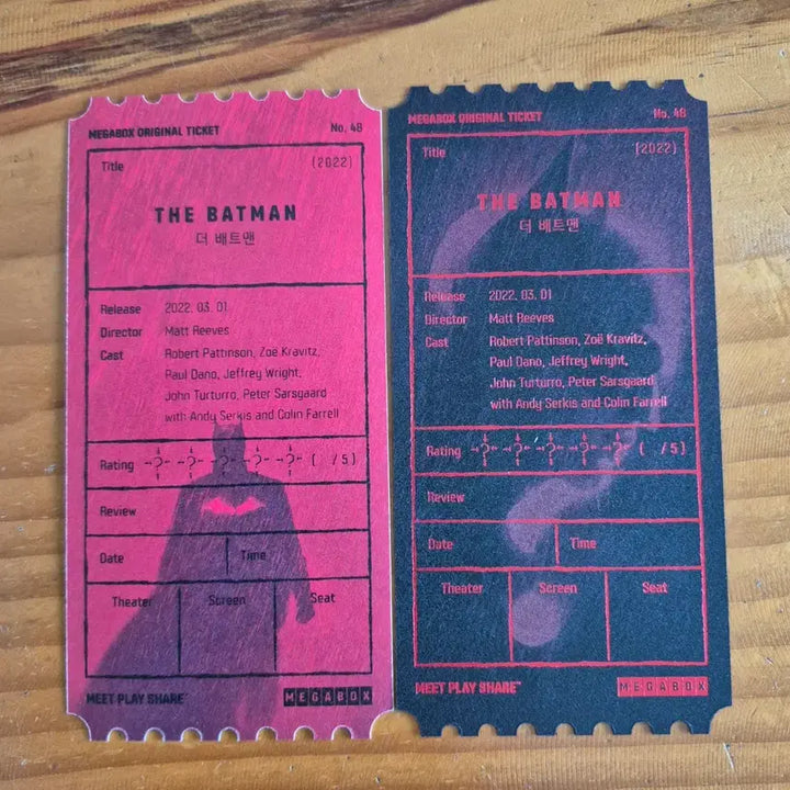 [BUNJANG] Megabox Original Ticket The Batman / 메가박스 오리지날티켓 (더 배트맨)