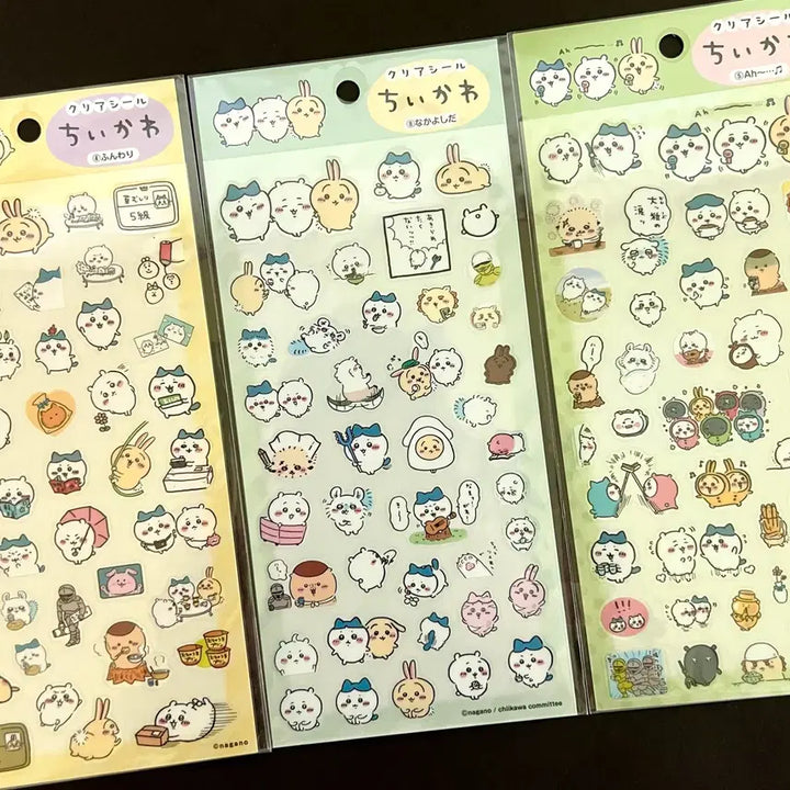[BUNJANG] Chiikawa Usagi Hachware Momonga Kurimanju Shisa Ratkko Seal Sticker Goods / 치이카와 마켓 먼작귀 우사기 하치와레 모몽가 쿠리만쥬 시사 랏코 씰스티커 굿즈