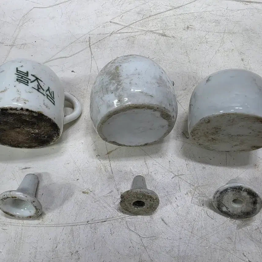 [BUNJANG] Vintage Korean Oil Lamp Set (3 pcs) / 옛날 호롱