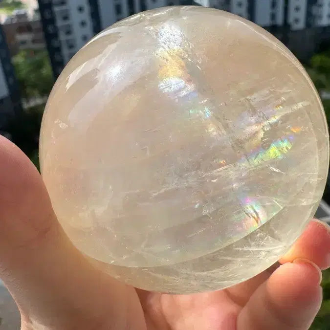 [BUNJANG] Champagne Calcite Iceland Spar Specimen / 샴페인 컬러 칼사이트아이슬란드 스파