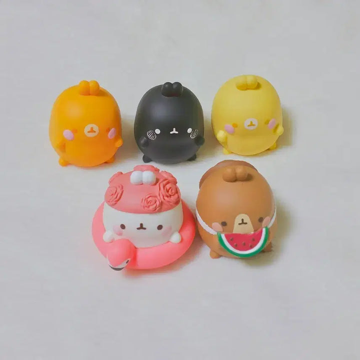 [BUNJANG] Molang Figure 5 Types Set / 몰랑이 피규어 5종 세트