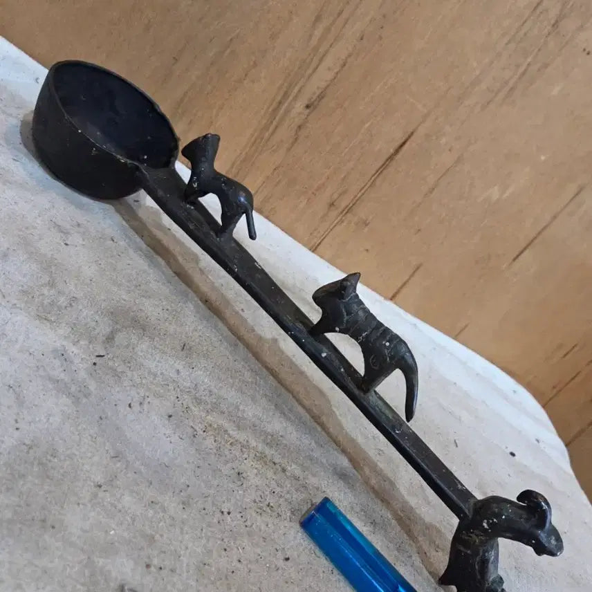 [BUNJANG] Bronze Ritual Water Ladle - Buddha Bathing Vessel / 출토 부처님 청동 관욕 바가지