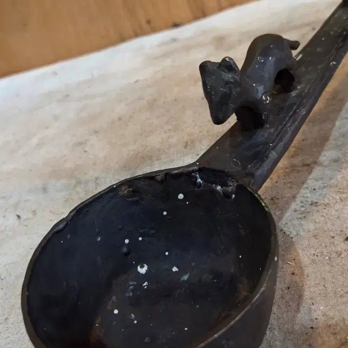 [BUNJANG] Bronze Ritual Water Ladle - Buddha Bathing Vessel / 출토 부처님 청동 관욕 바가지