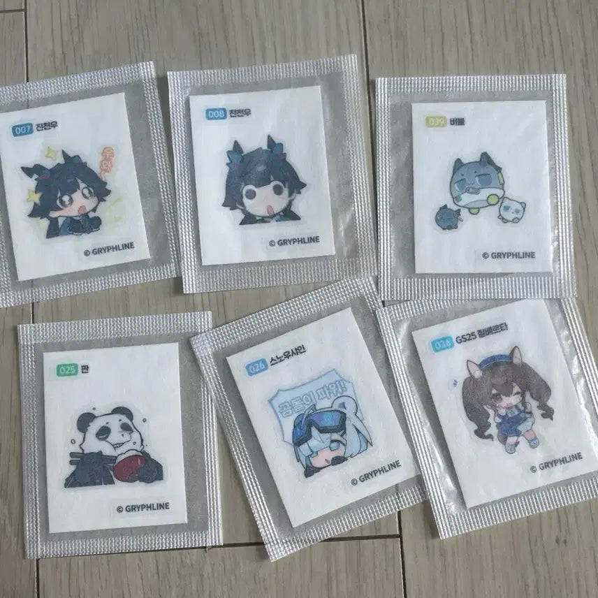 [BUNJANG] Arknights 6 Types Sticker Bundle Set / 명일방주 띠부씰 6종 일괄