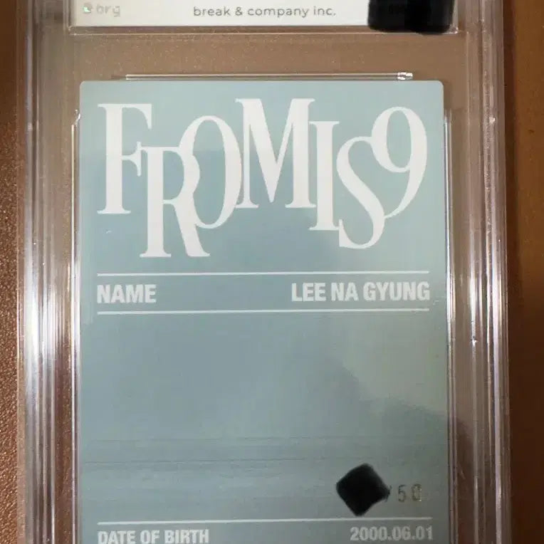 [BUNJANG] fromis_9 Lee Nagyung Teraka Grade 10 Card / 프로미스나인 이나경 테레카 50 한정 10등급 카드 판매