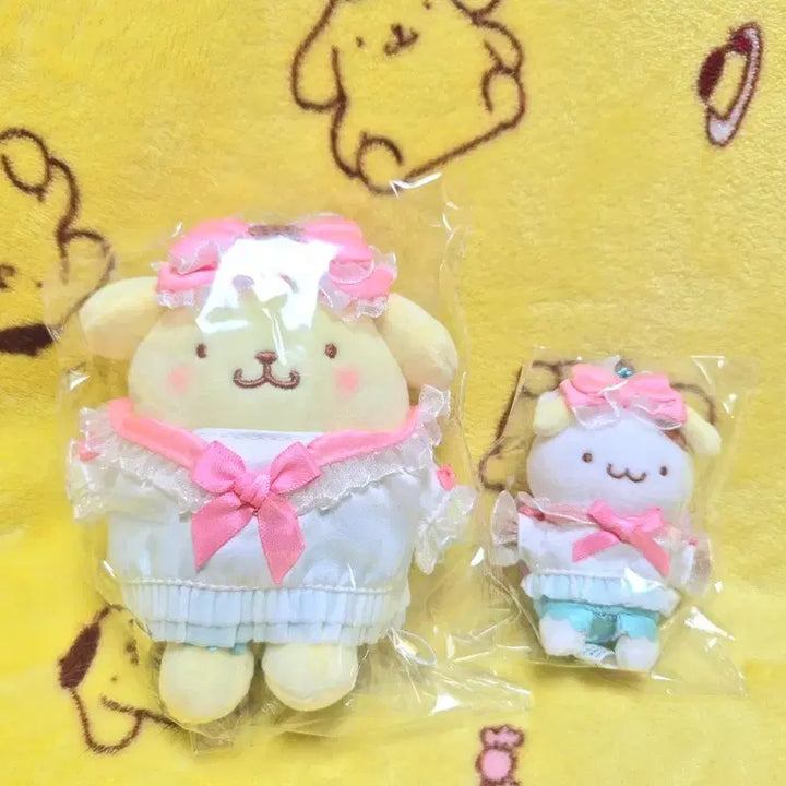 [BUNJANG] Sanrio Pompompurin "Welcome Party" Series Plush Mascot Keychain Bundle Set / (일괄)산리오 폼폼푸린 머핀 환대 파티 시리즈 무뉴구루미 마스코트 키링 인형