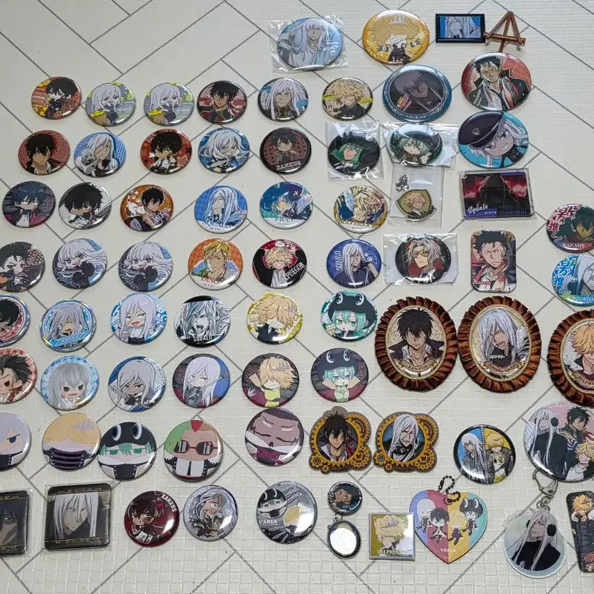 [BUNJANG] Katekyo Hitman Reborn! Varia Group Can Badges Bundle Set / 가히리 바리아 위주 캔뱃지 일괄