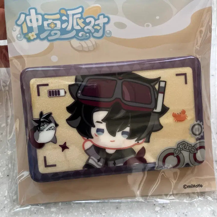 [BUNJANG] Genshin Impact Wriothesley Summer Festival 200 Yuan Exclusive Badge / 원신 라이오슬리 한여름파티 200위안 특전 뱃지
