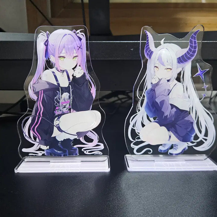 [BUNJANG] Hololive Tokoyami Towa &amp; Laplace Darkness Acrylic Standee (Bundle Set) / (일괄) 홀로라이브 c102 토코야미 토와, 라플라스 다크니스 아크릴 스탠드