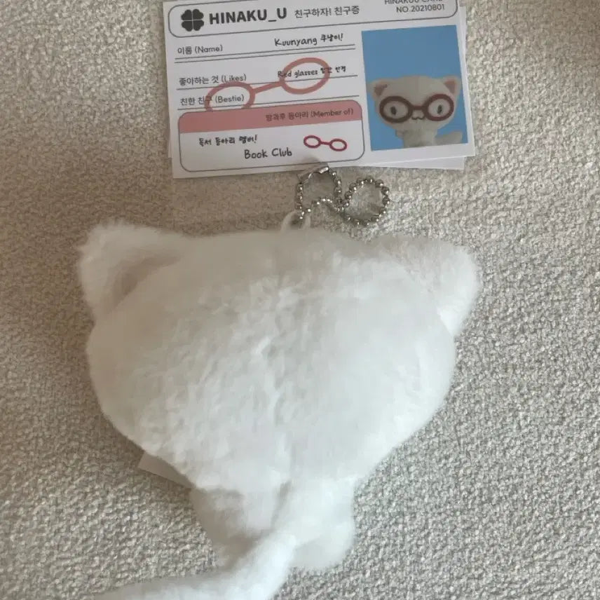 [BUNJANG] Hinakuu Eyeglasses Cat Accessory / 히나쿠우 안경쿠냥이