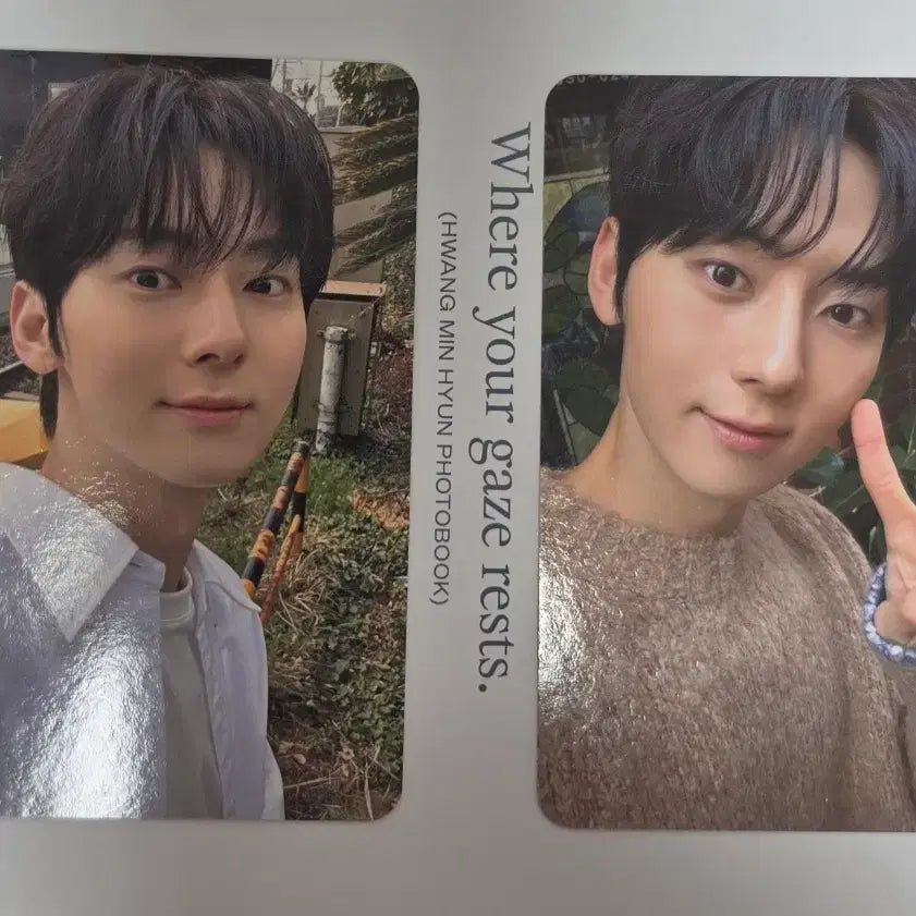 [BUNJANG] Hwang Minhyun Temperature Photobook Photocard Bundle Set / 황민현 온도 포토북 대면 영통 포카 4장 일괄