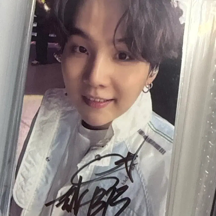 [BUNJANG] BTS Suga Autographed Photocard / [가격고정] 방탄소년단 민윤기 슈가 사인포카 양도