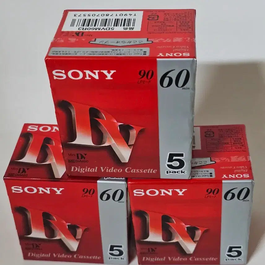 [BUNJANG] Sony DVCAM 60 Minute Cassette Tape (5-Pack) / 소니 SONY DVCAM 60분 5개입 팩