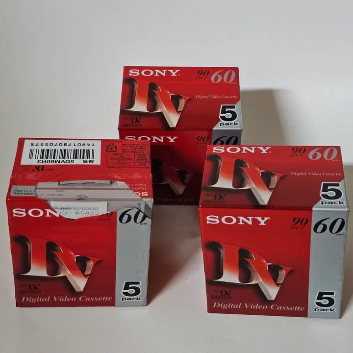 [BUNJANG] Sony DVCAM 60 Minute Cassette Tape (5-Pack) / 소니 SONY DVCAM 60분 5개입 팩