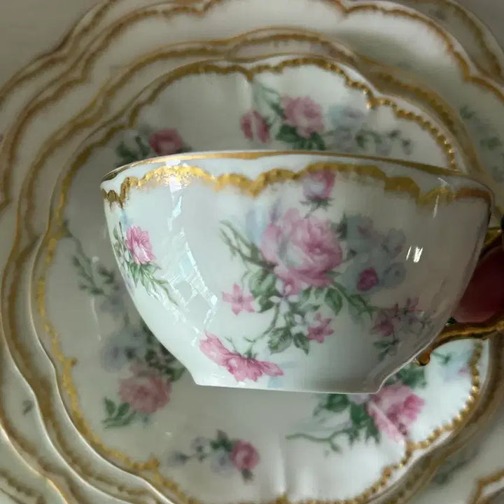 [BUNJANG] Haviland Limoges 261 Bread Plate with Double Gold Rim / 하빌랜드 리모지 261 브레드접시