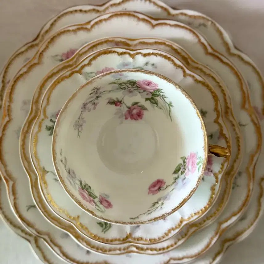 [BUNJANG] Haviland Limoges 261 Bread Plate with Double Gold Rim / 하빌랜드 리모지 261 브레드접시