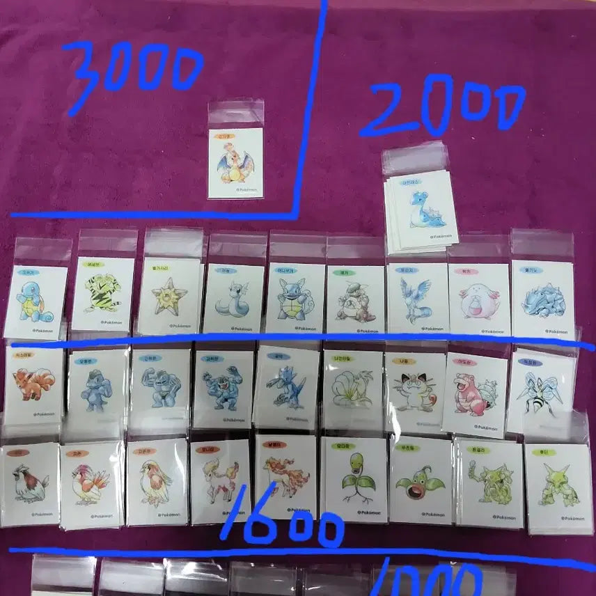 [BUNJANG] Pokemon 30th Anniversary Stickers / 포켓몬 띠부씰 신상 30주년 판매