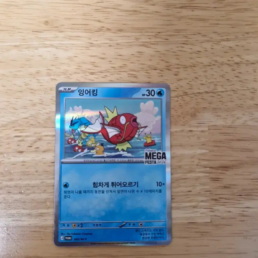 [BUNJANG] Gyarados Promo Card / 잉어킹 프로모 카드