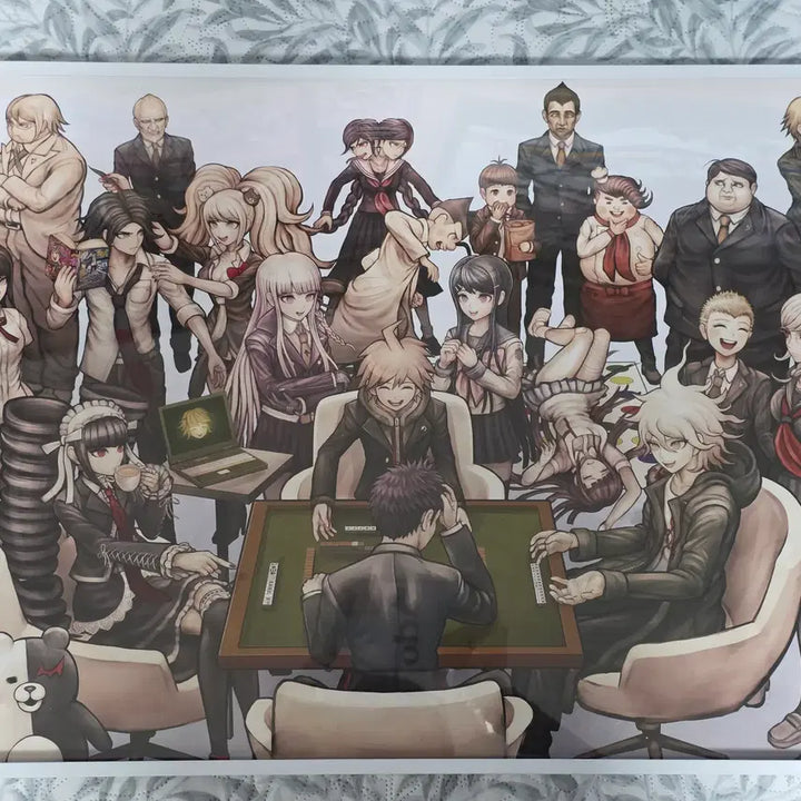 [BUNJANG] Danganronpa 1 &amp; 2 Reload Rui Komatsuzaki Official All Characters Mahjong A2 Poster with White Frame / 단간론파 1 2 리로드 코마츠자키 루이 공식 올캐러 마작 A2포스터 + 화이트 액자