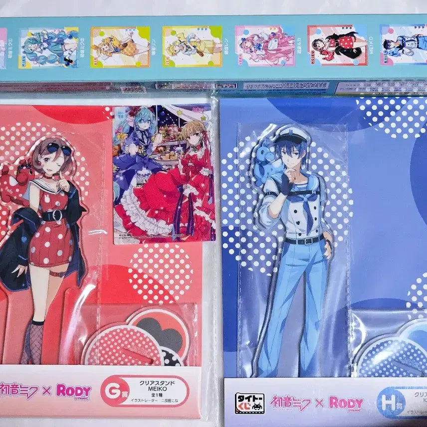 [BUNJANG] Hatsune Miku x Rody Collaboration Acrylic Stand &amp; Poster Bundle Set / (일괄) rody 미쿠 아크릴  로디미쿠 B상 C상 H상 G상 포스터 2종 보컬로이드 아크릴 카이토 아크릴 메이코 아크릴 하츠네미쿠 아크릴