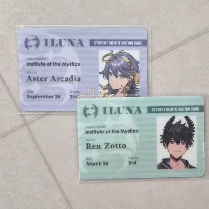 [BUNJANG] NIJISANJI EN Illunai Student ID Card Bundle Set / 니지산지 EN 일루나 학생증 일괄