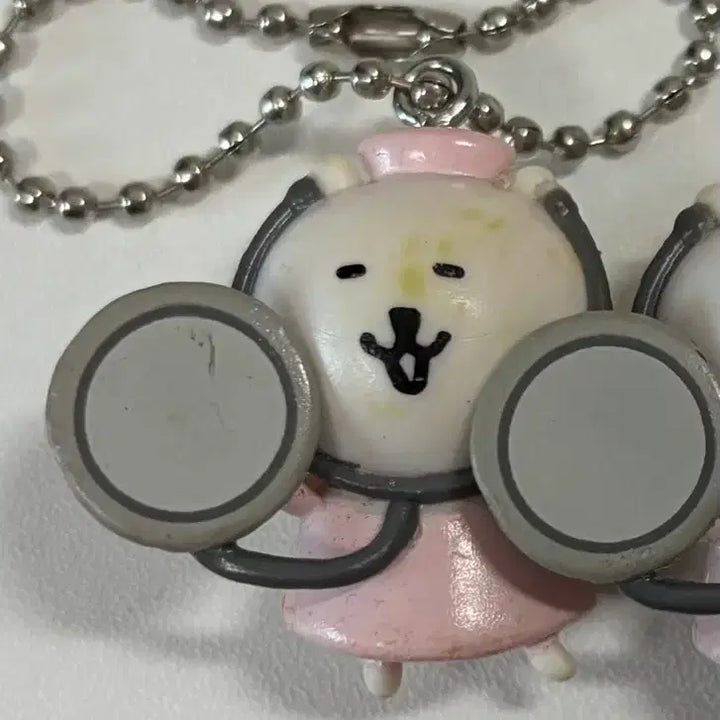 [BUNJANG] Rare Vintage Nurse Medical Joke Bear Keyring Figure / 희귀 고전 너스 메디컬 간호사 농담곰 키링 피규어